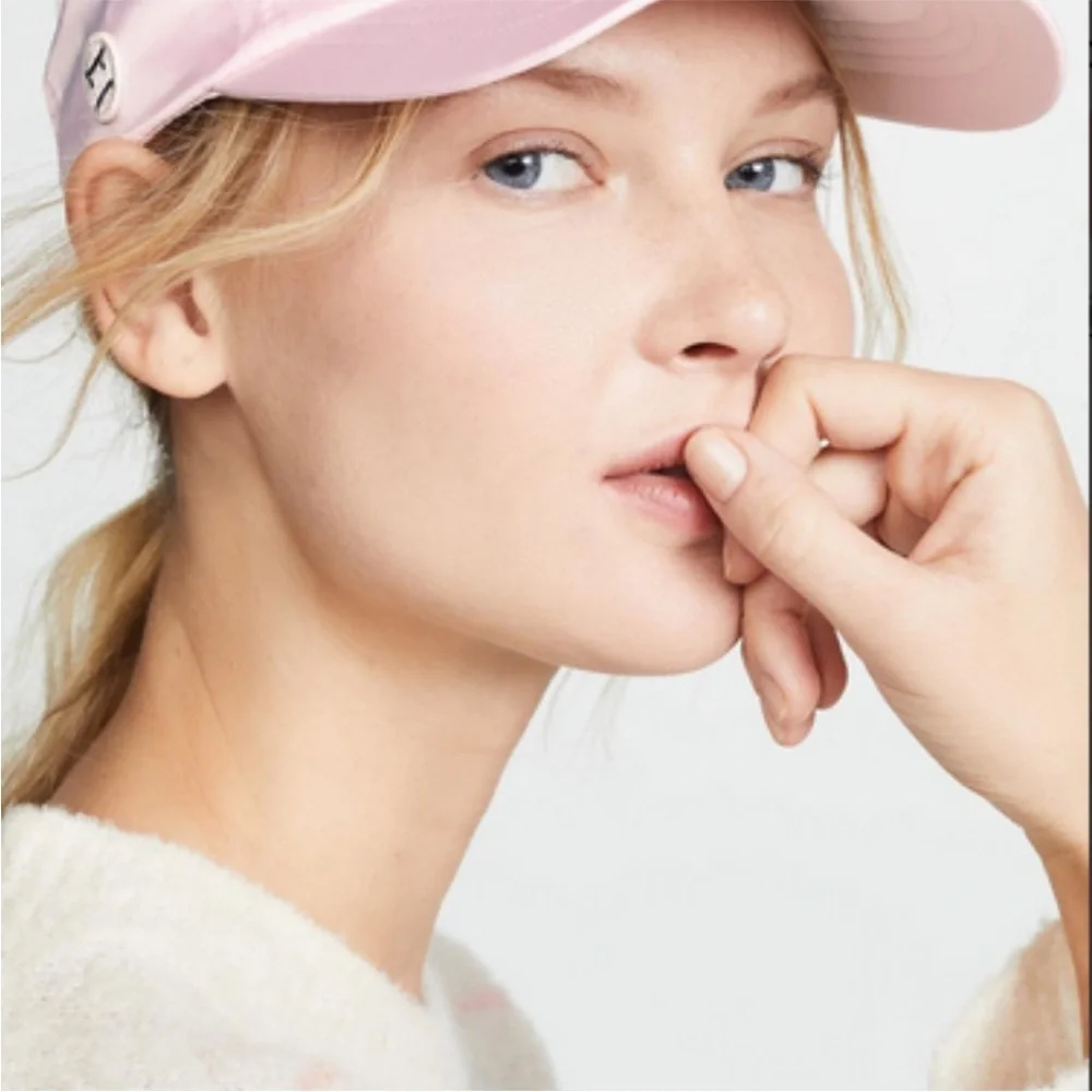 Tory Burch Sport Satin Performance Grumps Tennis Cap Pink